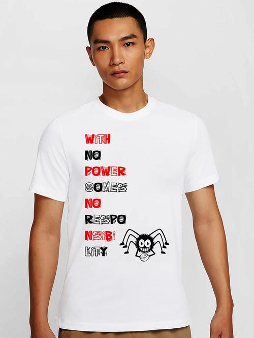 men white round neck regular fit t-shirt - 21841976 - Very Small Image - 1
