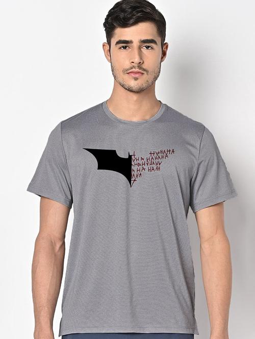 men grey round neck regular fit t-shirt - 21842493 - Very Small Image - 1