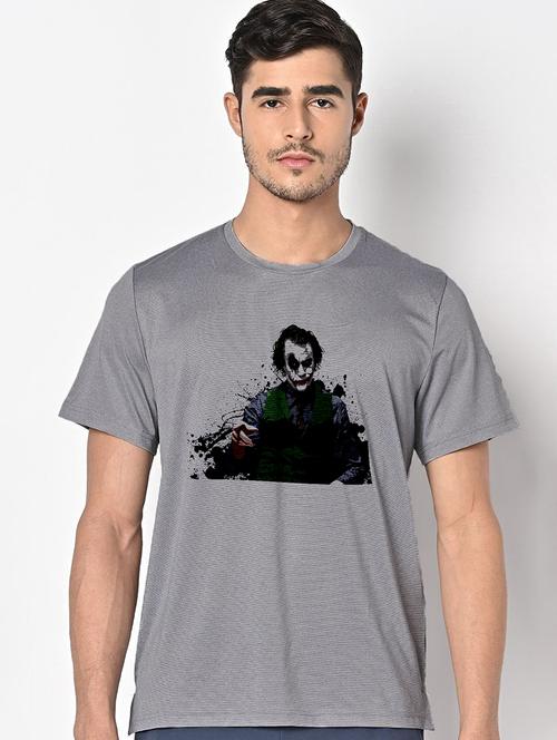 men grey round neck regular fit t-shirt - 21842549 - Very Small Image - 1