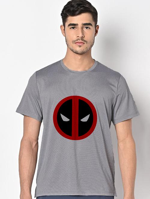 men grey round neck regular fit t-shirt - 21842866 - Very Small Image - 1