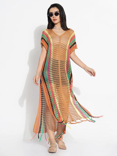 women self designed sheer crochet top - 21843000 - Very Small Image - 1