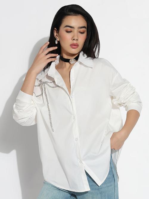 white cotton regular shirt - 21843102 - Very Small Image - 1