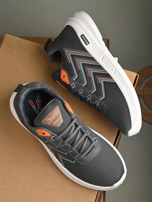 women grey lace-up sports shoe - 21844348 - Very Small Image - 1