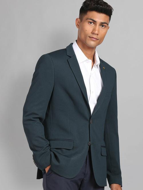 men lapel collar single breasted formal blazer - 21844678 - Very Small Image - 1