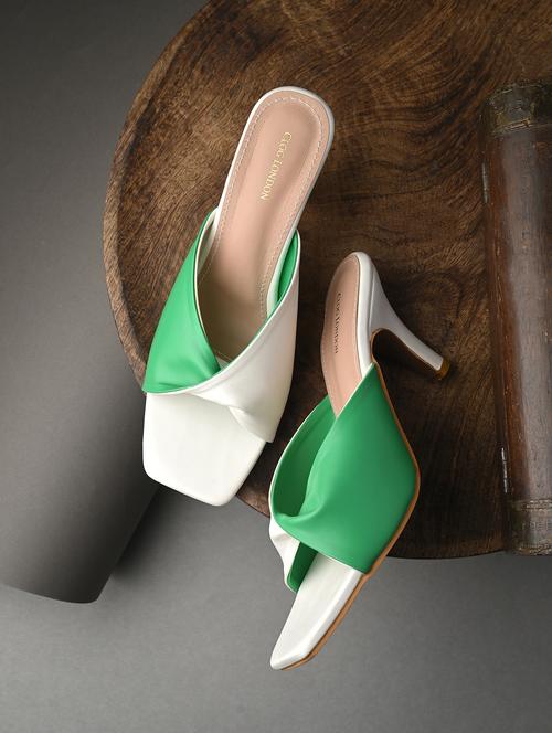 women green slip on sandal - 21845520 - Very Small Image - 1