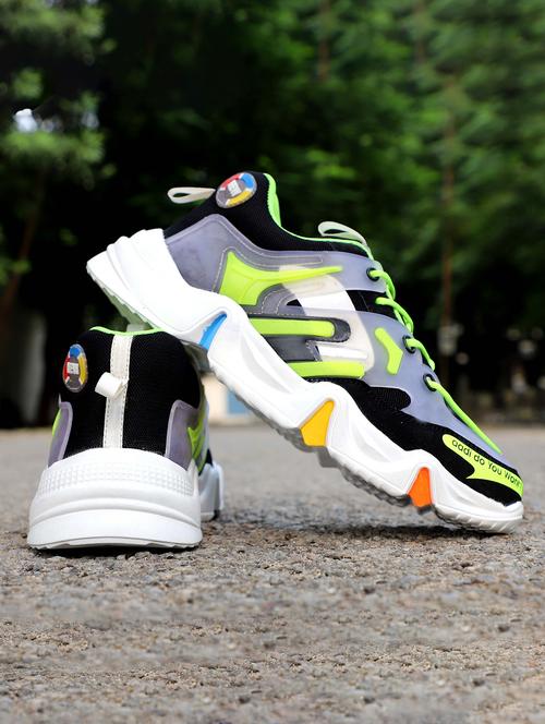 men color block lace up sneaker - 21853613 - Very Small Image - 1