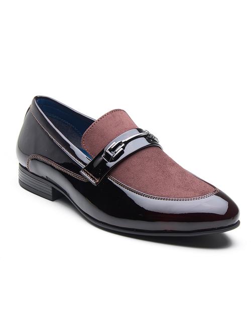 men maroon slip on formal shoes - 21854950 - Very Small Image - 1