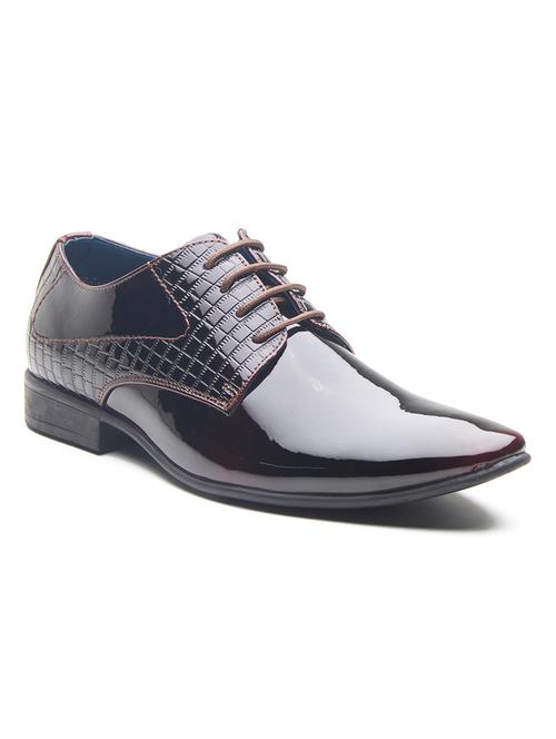 men maroon lace-up derby - 21854955 - Very Small Image - 1