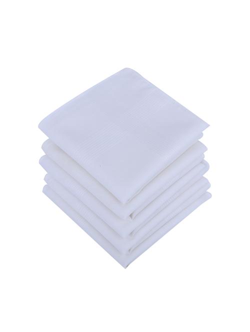 Men Pack Of 10 White Handkerchief - 21855604 - Very Small Image - 1