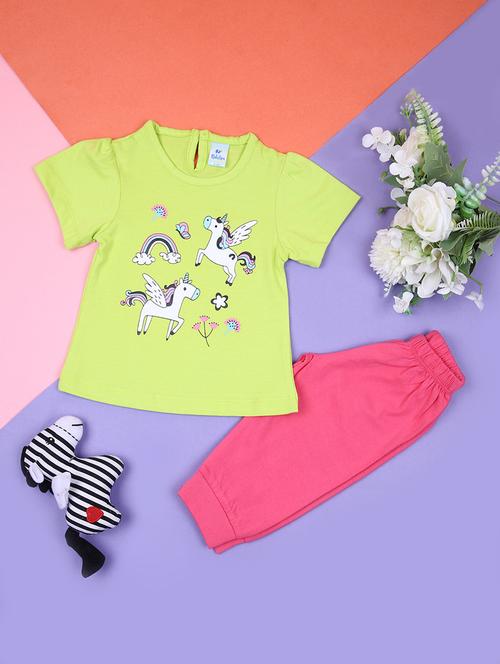 girls printed top and trouser set - 21874064 - Very Small Image - 1