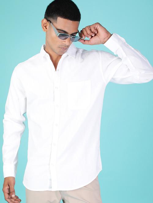 men solid long sleeve regular fit shirt - 21880810 - Very Small Image - 1