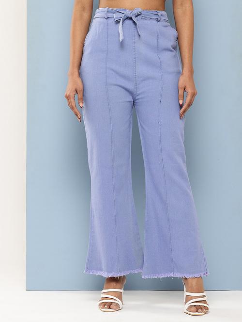 women solid high rise bootcut jean - 21881014 - Very Small Image - 1