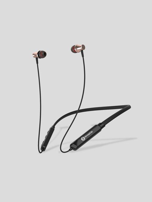 snapup musique b313 bluetooth wireless neckband (metallic black) - 21882701 - Very Small Image - 1