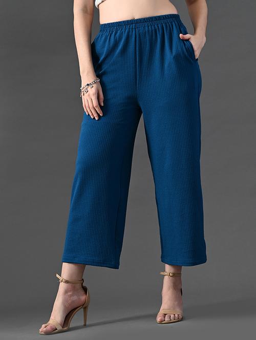 women solid high rise culottes - 21899155 - Very Small Image - 1