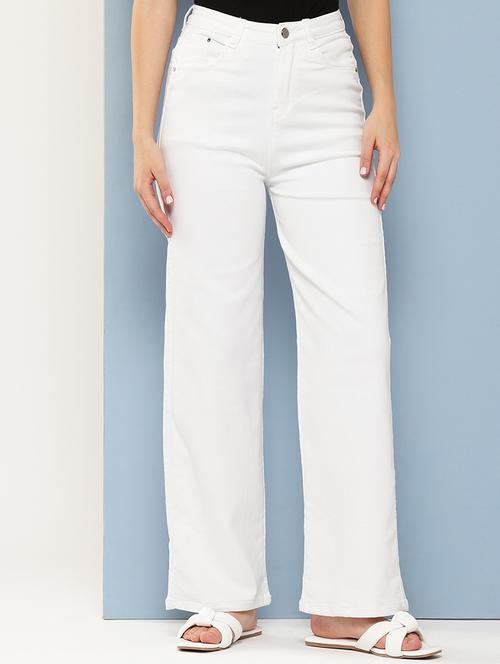 girls solid high rise wide leg jean - 21901035 - Very Small Image - 1