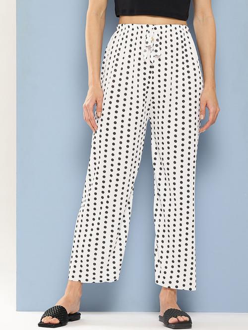 women printed mid rise ankle length straight palazzo - 21901189 - Very Small Image - 1