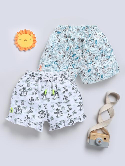 girls pack of 2 printed shorts - 21905209 - Very Small Image - 1