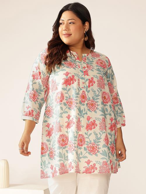 women plus size three quarter sleeve tunic - 21906337 - Very Small Image - 1
