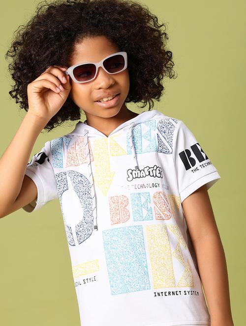 boys printed short sleeve hooded t-shirt - 21906415 - Very Small Image - 1