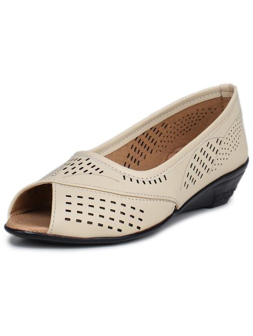 women cream slip on ballerina - 21909538 - Very Small Image - 1