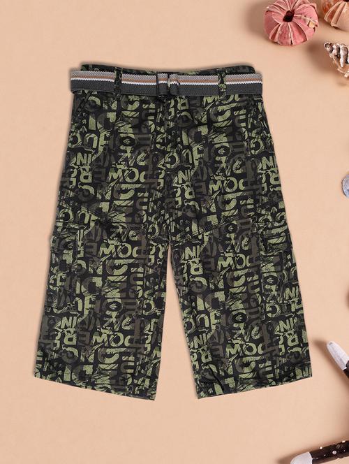 Boys Printed Mid Rise Three Fourth - 21910297 - Very Small Image - 1