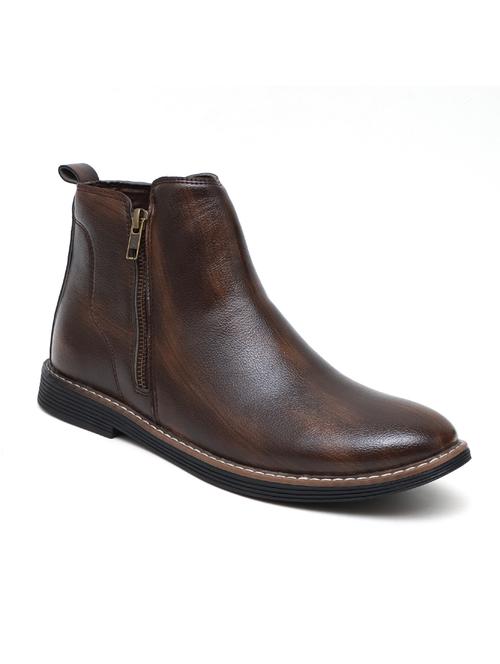 men brown high ankle boot - 21911722 - Very Small Image - 1