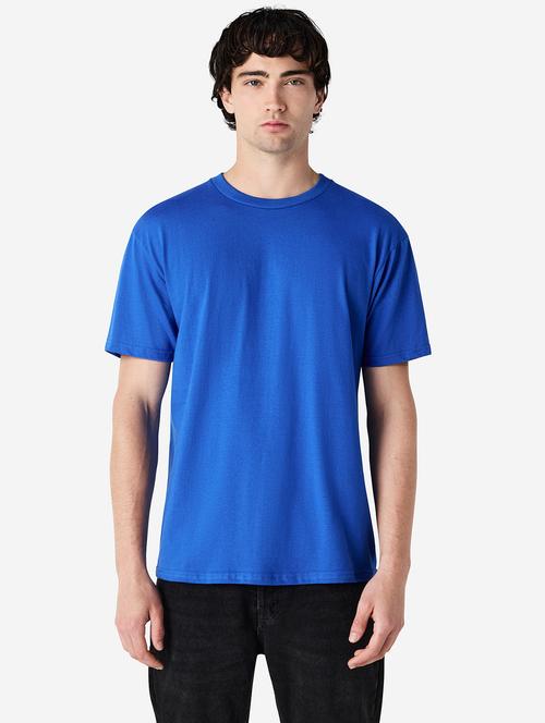 men solid short sleeves round neck t-shirt - 21917686 - Very Small Image - 1