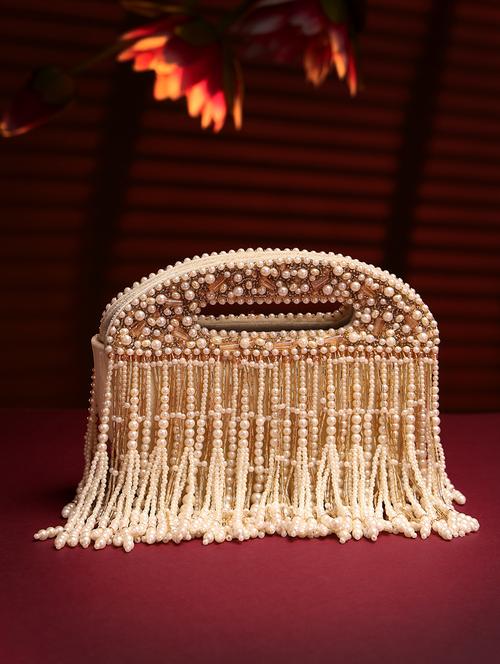 cream velvet regular clutch - 21918651 - Very Small Image - 1