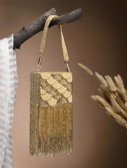 women embellished clutch with detachable strap - 21918655 - Very Small Image - 1