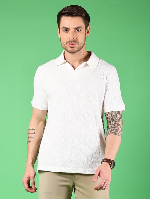 men textured short sleeves regular fit polo t-shirt - 21921123 - Very Small Image - 1