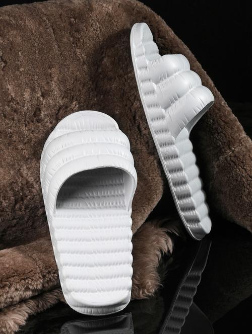 men white solid slip on slider - 21925080 - Very Small Image - 1