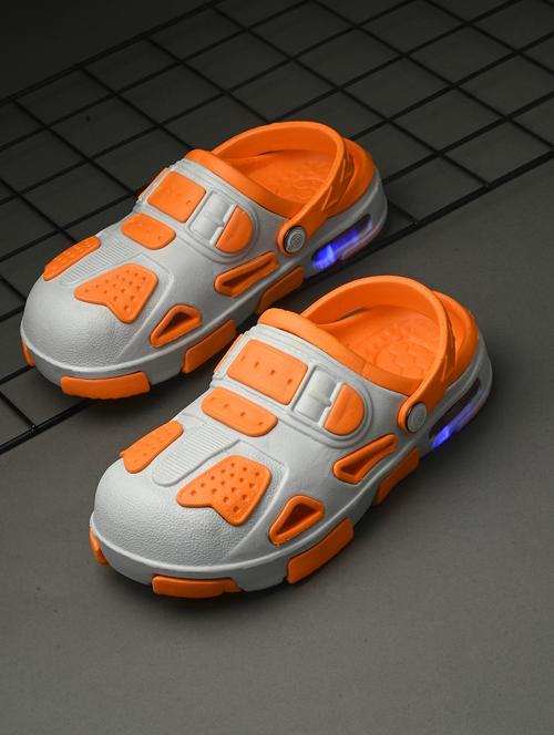 boys orange color block clog - 21925117 - Very Small Image - 1