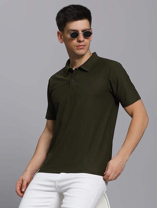 men solid short sleeve regular fit polo t-shirt - 21931027 - Very Small Image - 1