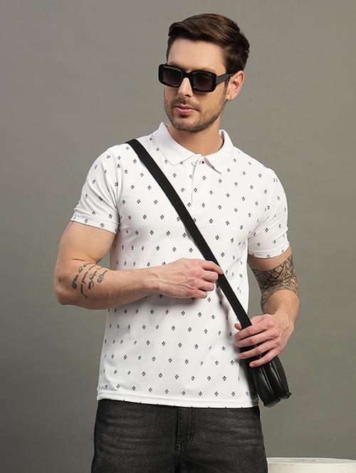 men printed short sleeve regular fit polo t-shirt - 21931046 - Very Small Image - 1