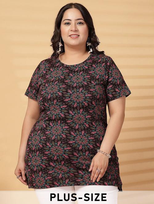 women plus size printed short sleeve t-shirt - 21940818 - Very Small Image - 1