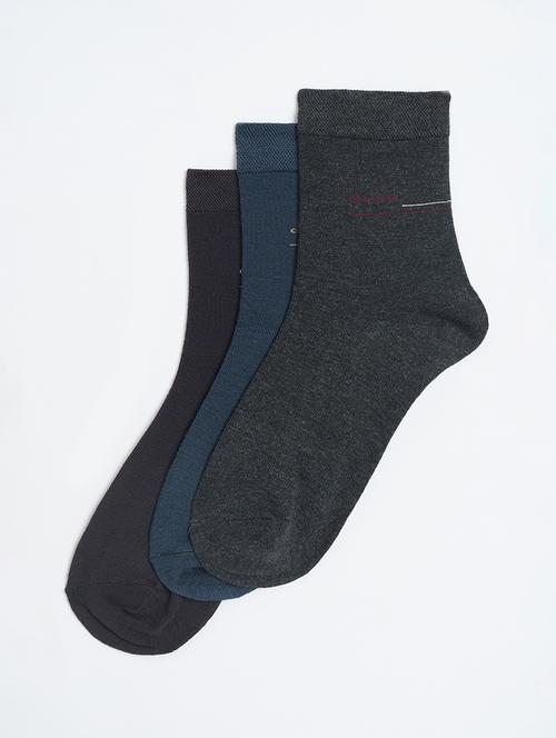 men pack of 3 above ankle length socks - 21943584 - Very Small Image - 1