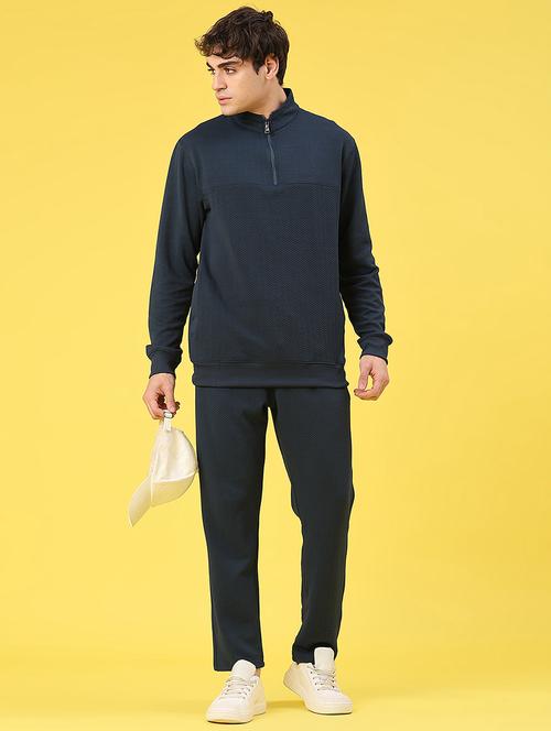 men solid long sleeve full length track suit - 21944995 - Very Small Image - 1