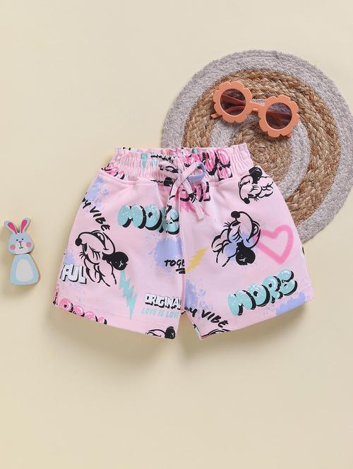 girls printed mid rise shorts - 21947606 - Very Small Image - 1