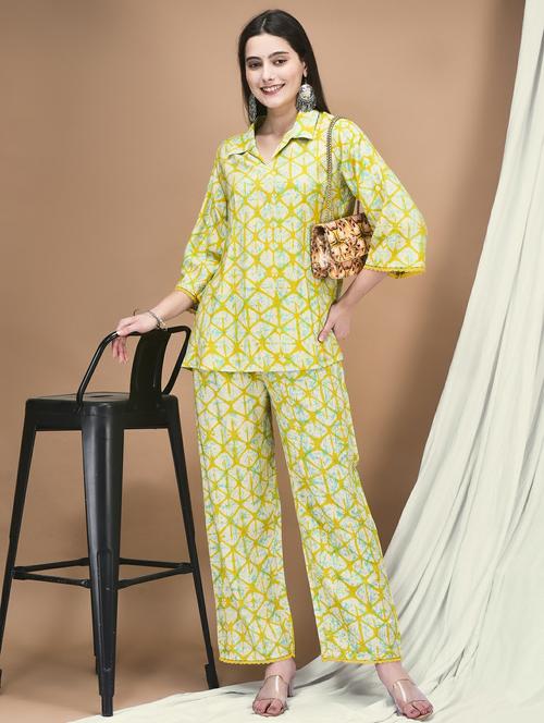 women three quarter sleeve ethnic co-ord set - 21959501 - Very Small Image - 1