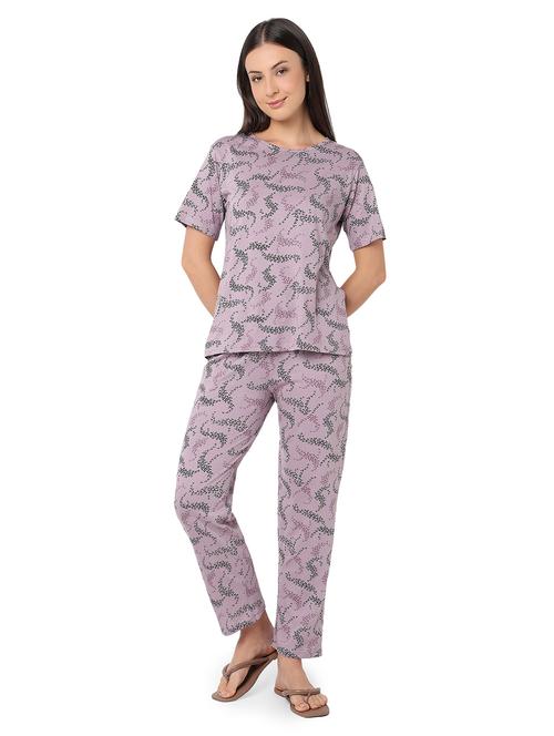 women printed nightwear pyjama set - 21960219 - Very Small Image - 1