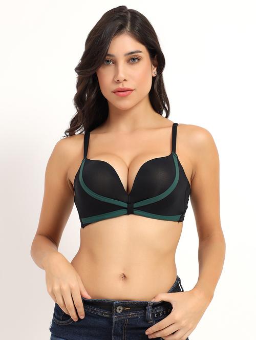 women solid heavily padded push up bra - 21960248 - Very Small Image - 1