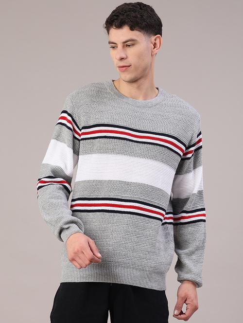 men self designed long sleeve pullover - 21961085 - Very Small Image - 1