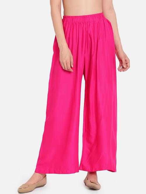 women solid high rise straigh palazzo - 21967034 - Very Small Image - 1