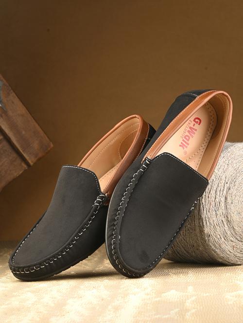 men solid slip on loafer - 21970196 - Very Small Image - 1