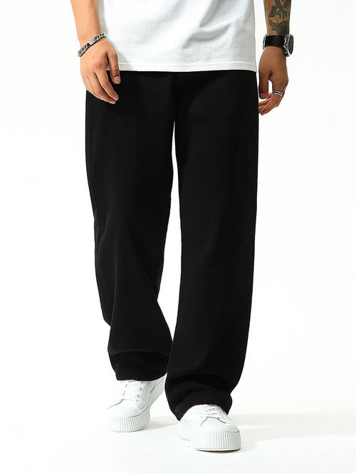 men plain mid rise full length baggy jeans - 21971238 - Very Small Image - 1