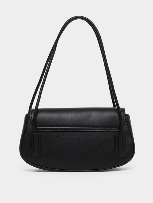 women black pu solid handbag - 21971422 - Very Small Image - 1