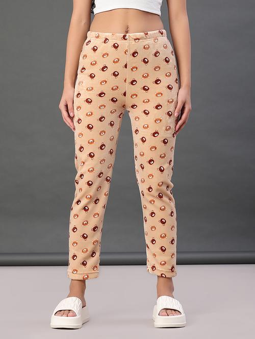 women printed mid rise winter wear pyjama - 21973832 - Very Small Image - 1