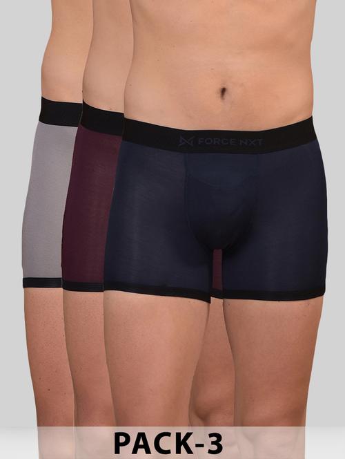 men pack of 3 solid low rise trunk - 21977304 - Very Small Image - 1