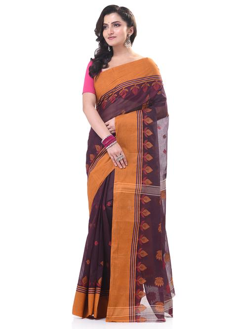 women self design handloom saree - 21977421 - Very Small Image - 1