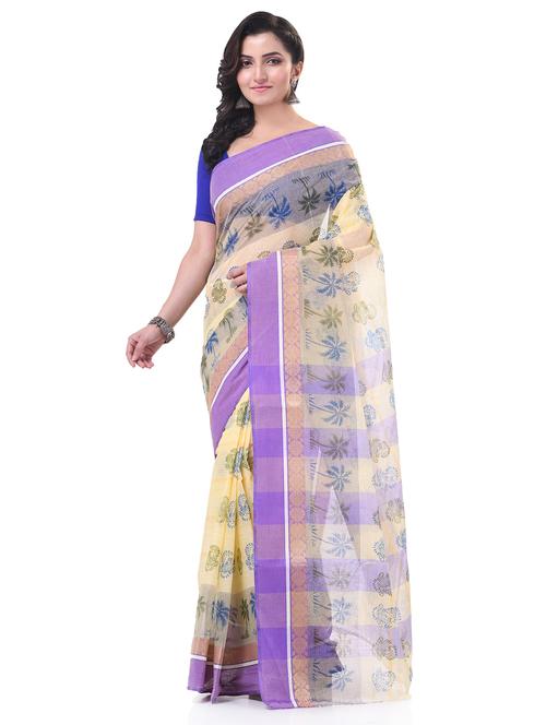 women printed handloom saree - 21977442 - Very Small Image - 1